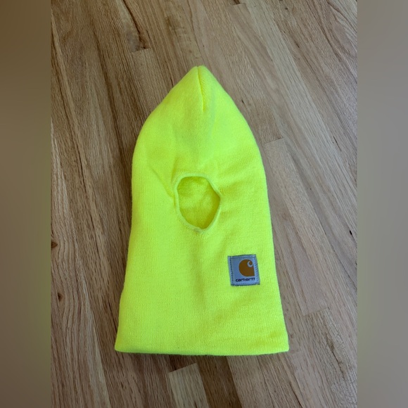 Carhartt Ski Face Mask Thinsulate Flex Hat OSFA Neon Yellow Made in USA - Picture 3 of 4